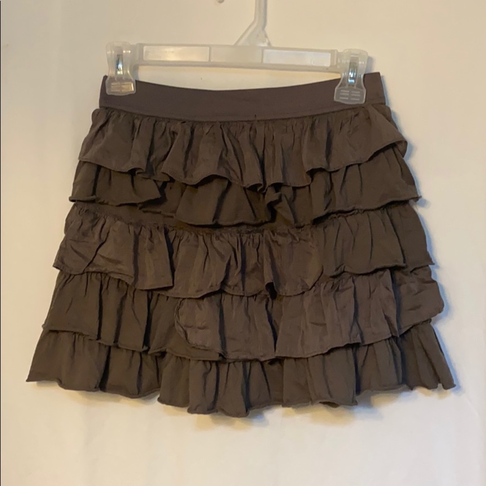 GapKids Gray Tiered Ruffle Skirt, XXL (14-16)